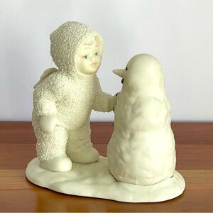 Vintage Snowbabies “Why Don’t You Talk To Me?” Porcelain Figurine Winter Decor